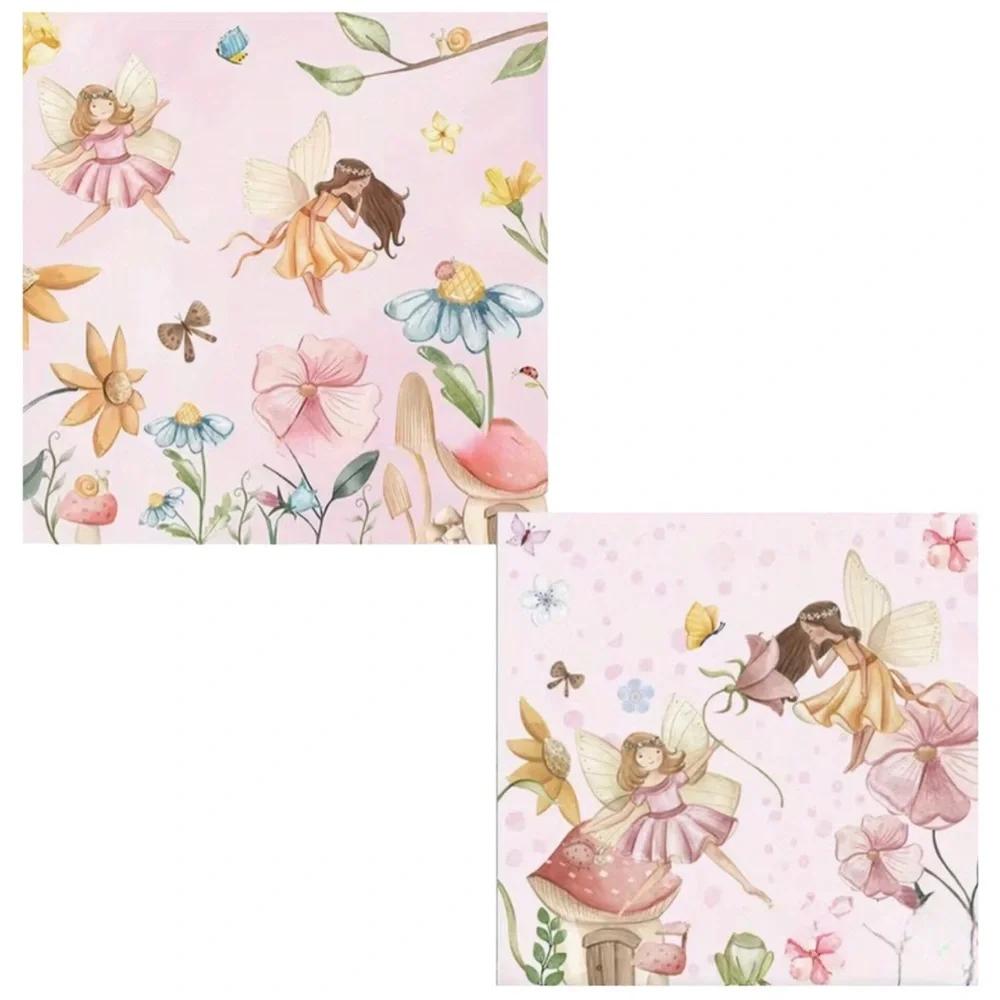 Fairy Garden Party Luncheon Paper Napkins, 20-ct